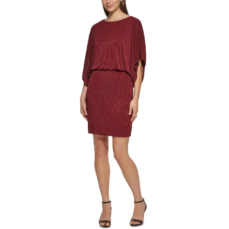 Discount Deals Jessica Howard Womens Petites Metallic Blouson Sheath Dress