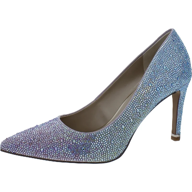 Now or Never Kenneth Cole New York Womens Riley 85 Rhinestone Pointed Toe Pumps