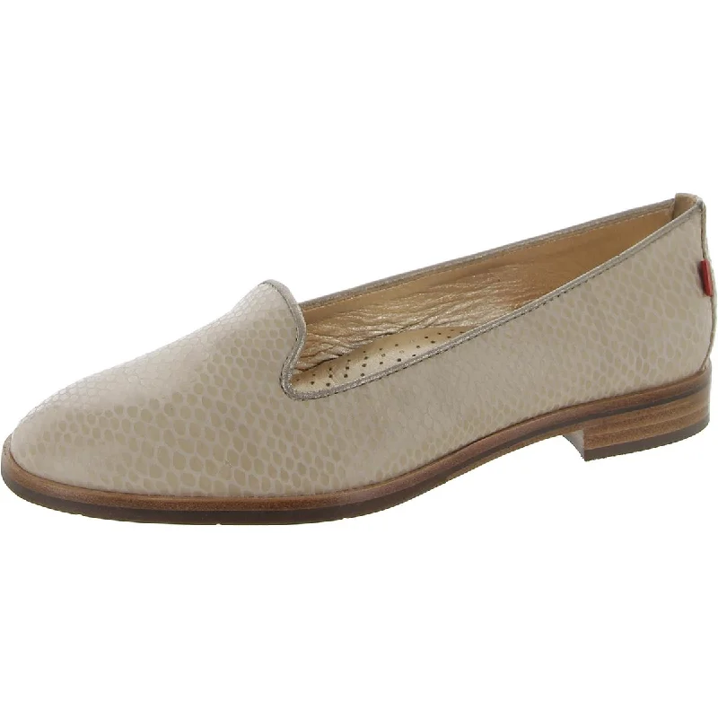 Steals and Deals Marc Joseph Womens Columbus CR Leather Snake Loafers
