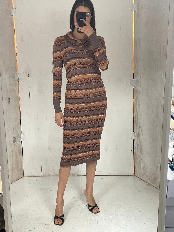 Missoni 00s Turtleneck Dress