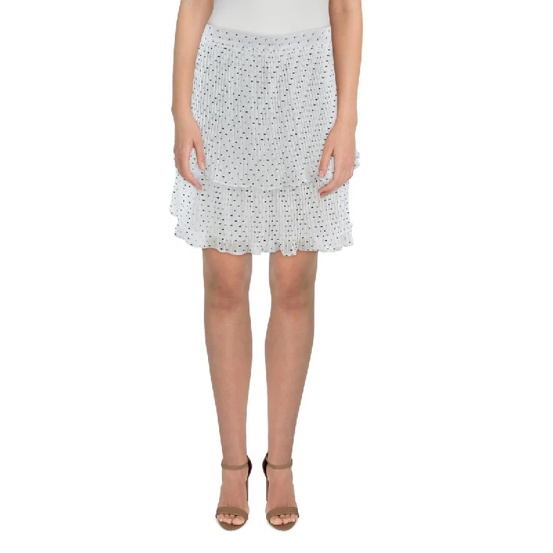 Limited Time Offer Walter Baker Womens Pleated Dotted Mini Skirt
