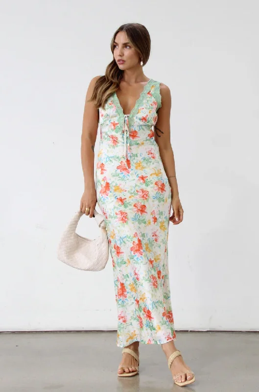 Whispering Petals Maxi Dress