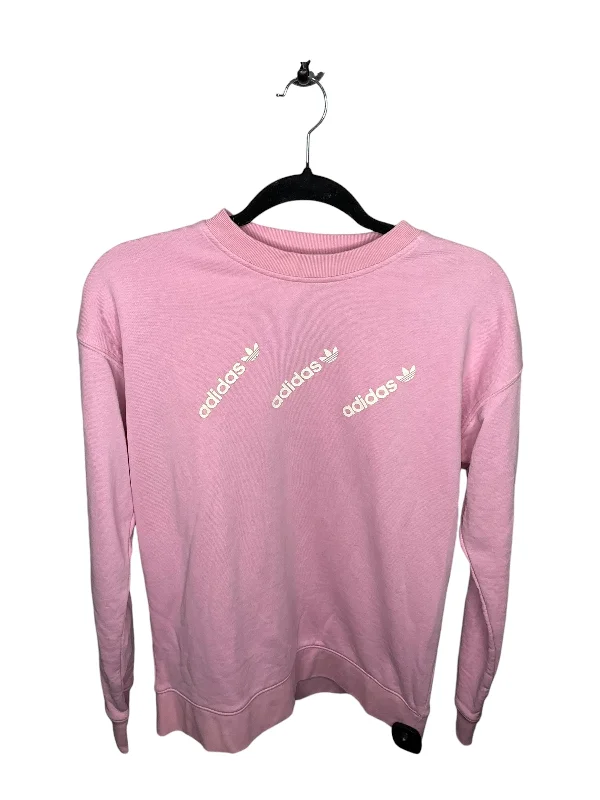 Members Only Athletic Sweatshirt Crewneck By Adidas In Pink, Size: Xs