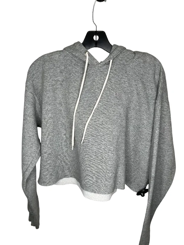 Athletic Sweatshirt Hoodie By Wild Fable In Grey, Size: M