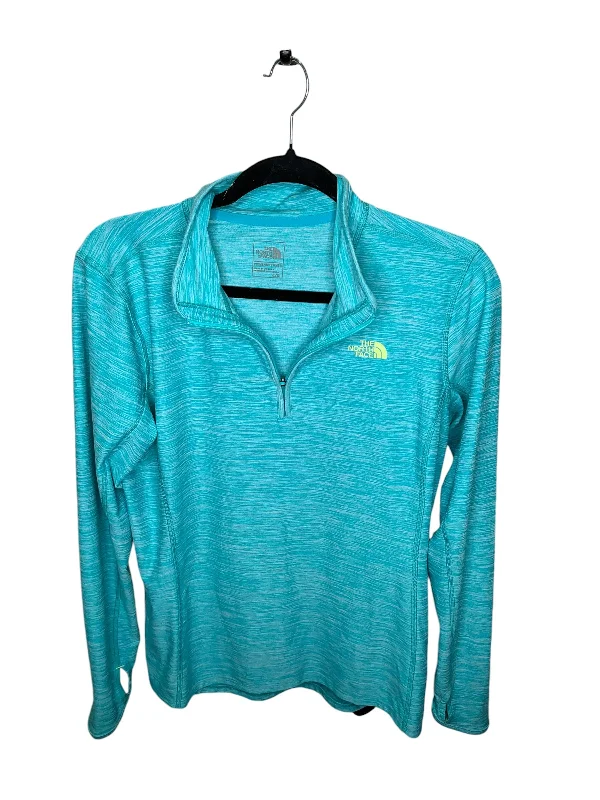 Unmissable Offer Athletic Top Long Sleeve Collar By North Face In Blue, Size: L