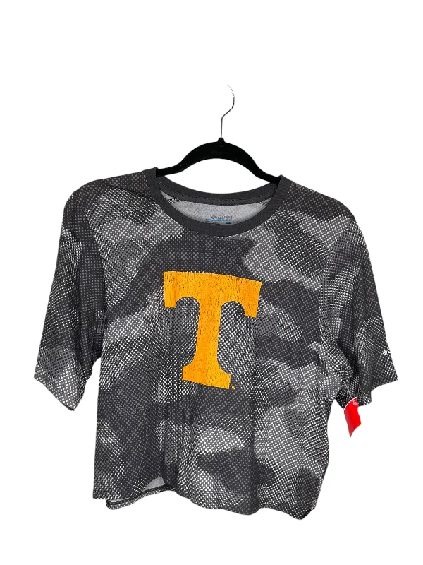 Special Promotion Athletic Top Short Sleeve By Columbia In Grey, Size: M