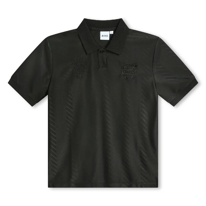 Anniversary Sale Black Logo Polo