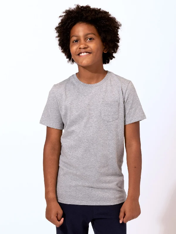 Kids Invincible Crew Neck Pocket Tee