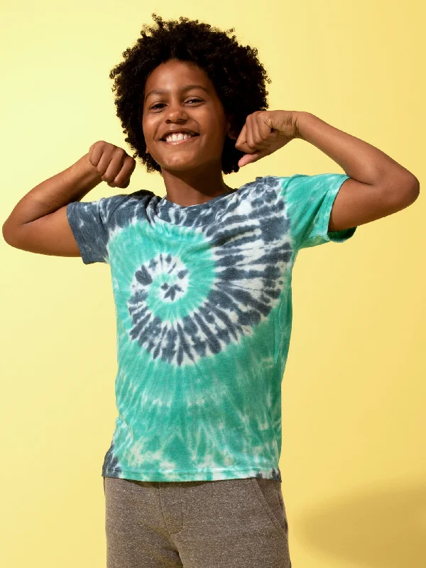 Act Now Boy's Spiral Tie Dye Tee