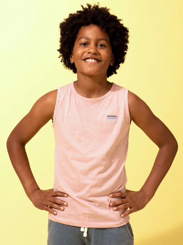 Great Deals Boys Wave Embroidery Tank