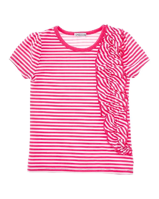 Deal Zone Flapdoodles Stripe Ruffle Top