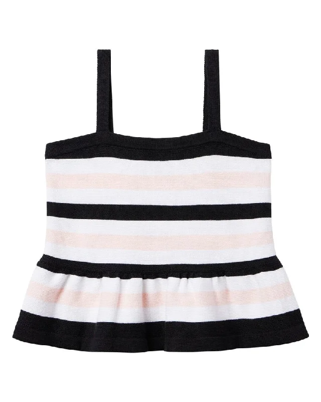Price Reduction Janie and Jack Striped Peplum Cropped Top