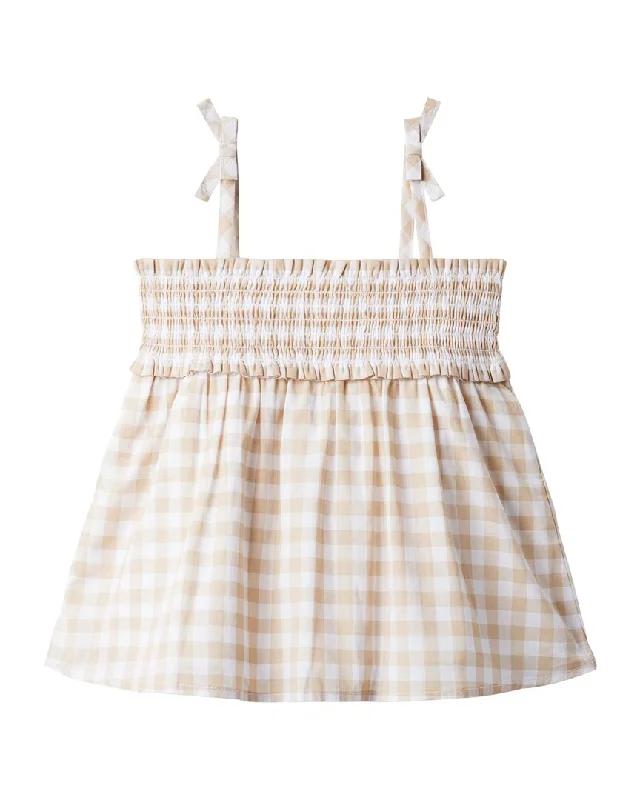 Savings Galore Janie and Jack The Leilani Gingham Smocked Top