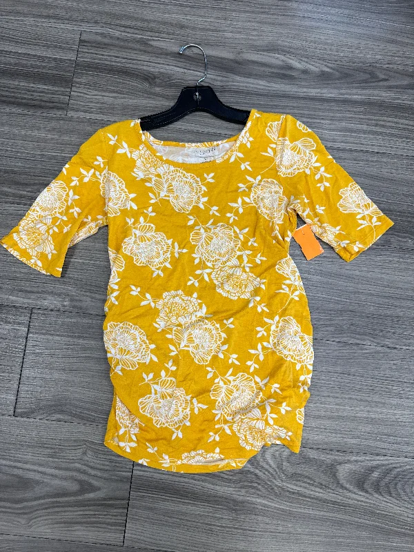 Super Deal Maternity Top Short Sleeve By A Glow  Size: S