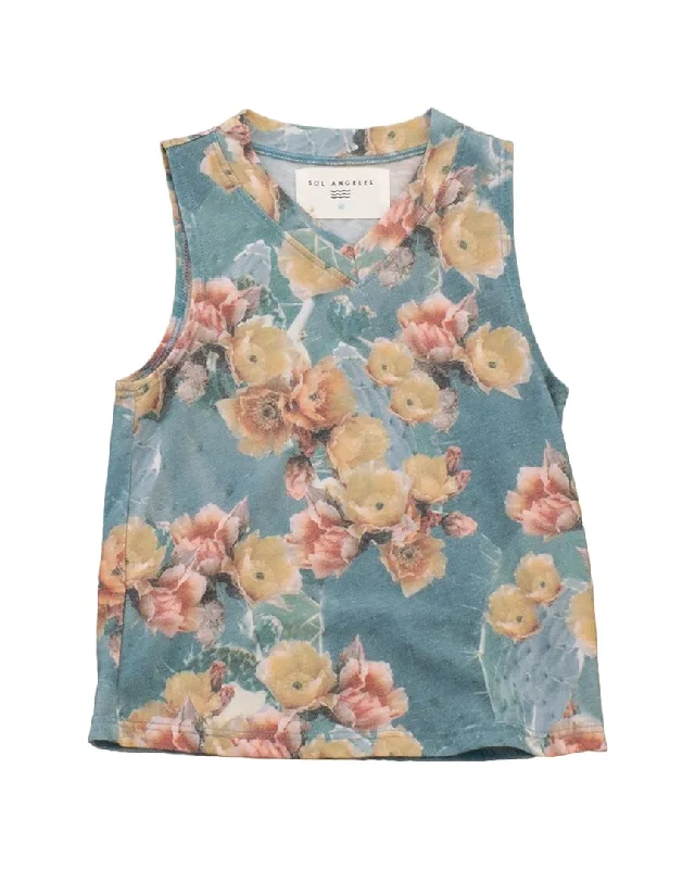 Exclusive Preview Sol Angeles Marigold Floral Tank