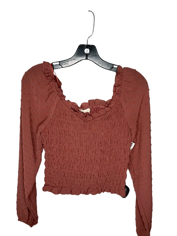 Lowest Price Top Long Sleeve By Altard State In Brown, Size: Xs