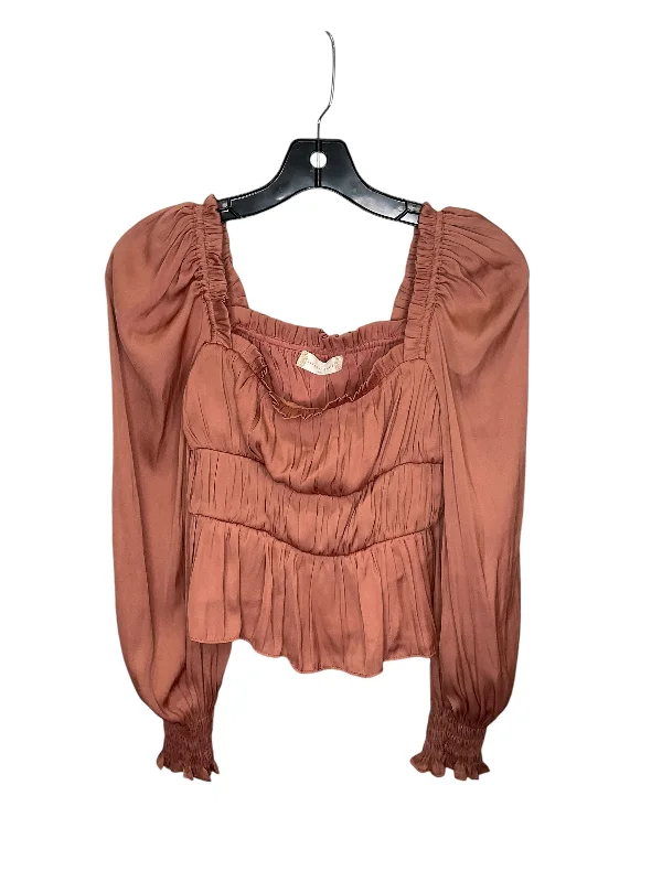 Bargain Prices Top Long Sleeve By Altard State In Orange, Size: Xs