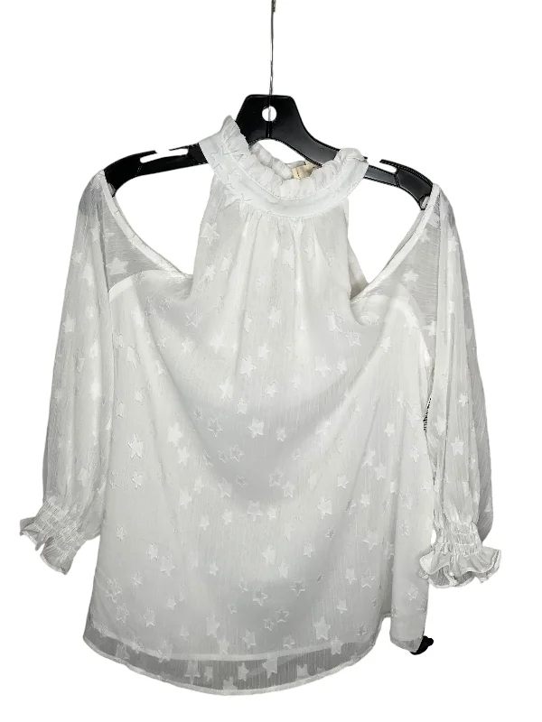 Super Savings Top Long Sleeve By Entro In White, Size: M