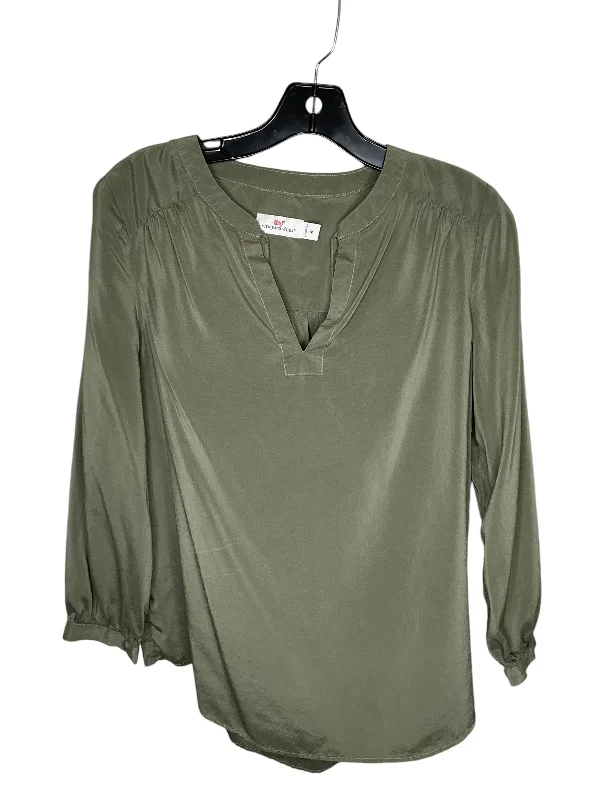 Don’t Miss Out Top Long Sleeve By Vineyard Vines In Green, Size: M