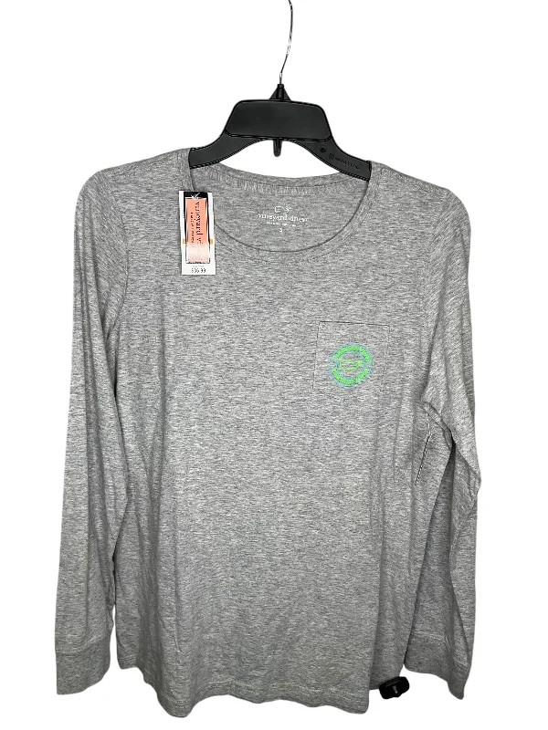 Exclusive Savings Top Long Sleeve By Vineyard Vines In Grey, Size: S