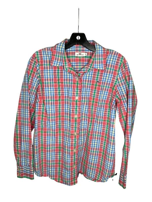 Super Sale Top Long Sleeve By Vineyard Vines In Multi-colored, Size: S
