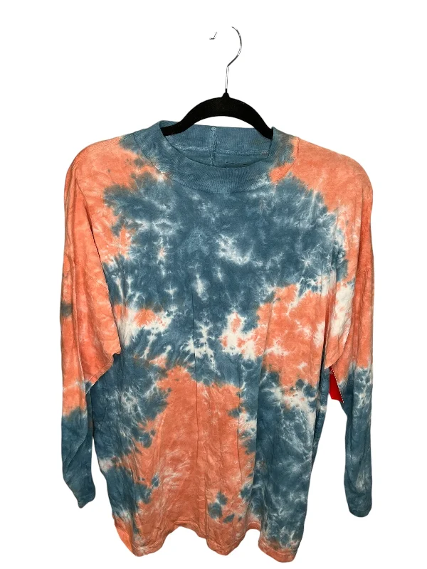 YEAR-End Clearance Top Long Sleeve By We The Free In Tie Dye Print, Size: S