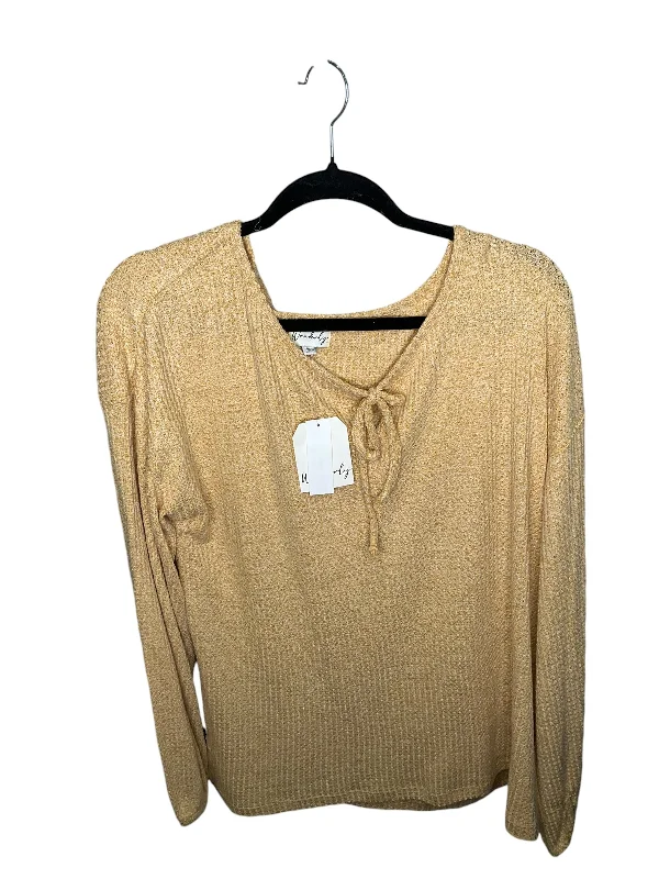 Today Only Top Long Sleeve By Wonderly In Yellow, Size: Xl