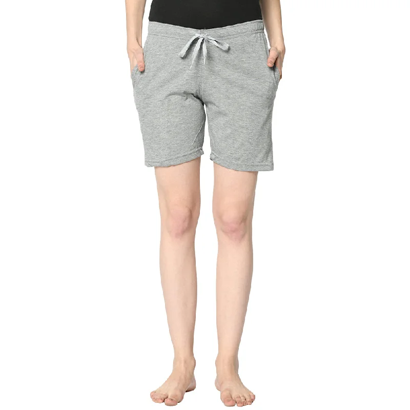 Discount Deals Vimal Jonney Silver Shorts For Women's