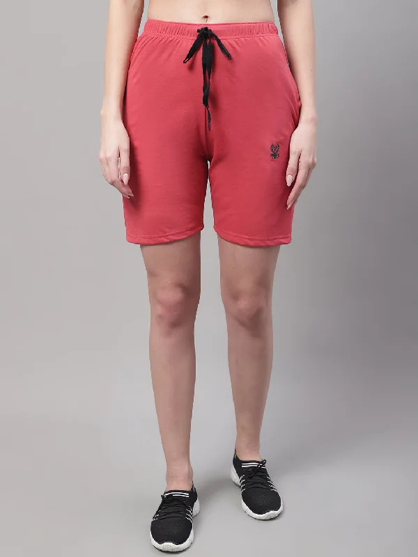 Holiday Sale Vimal Jonney Pink Regular fit Cotton Shorts for Women