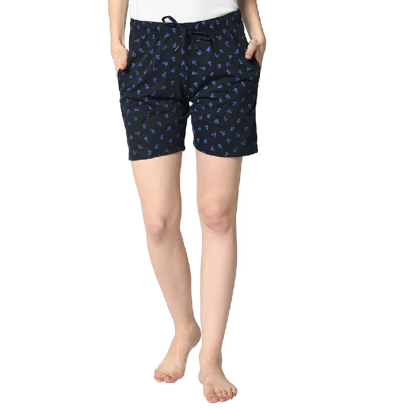 Daily Deals Vimal Jonney Dark Blue Shorts For Women's