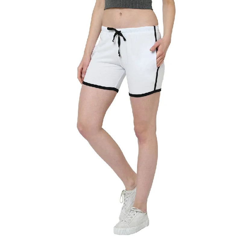 Huge Discounts Vimal Jonney White Color Shorts For Women