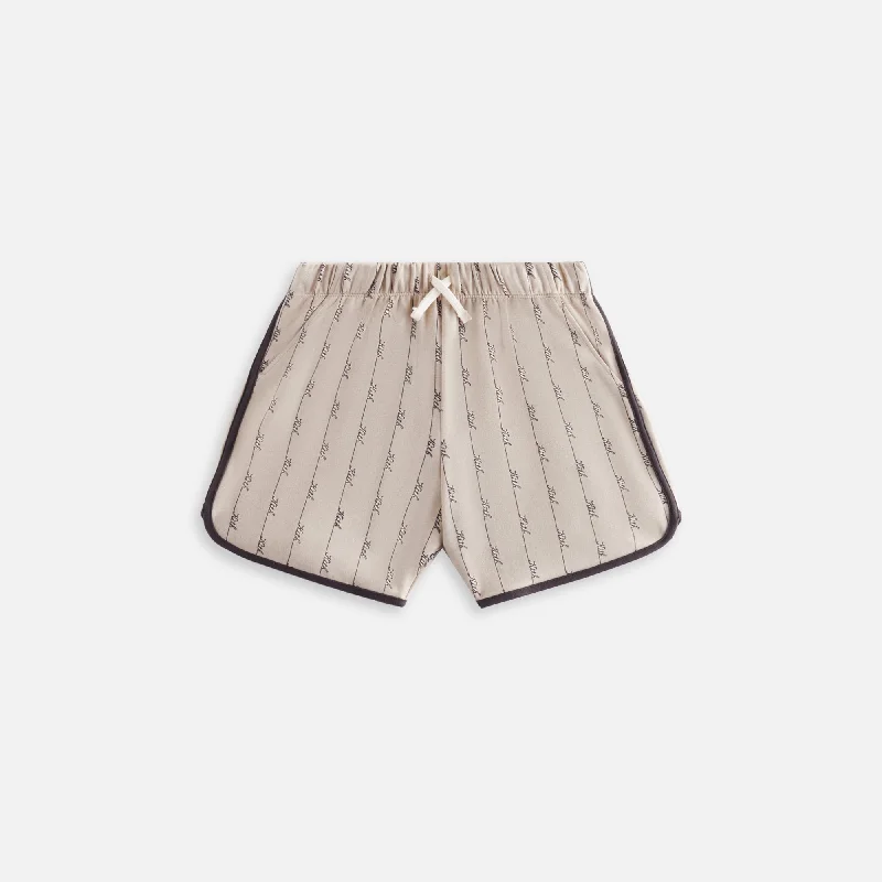 Early Bird Discount Kith Kids Monogram Script Short - Canvas