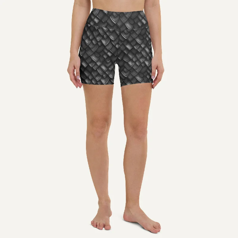 Weekend Deal Onyx Dragon Scales High-Waisted Shorts