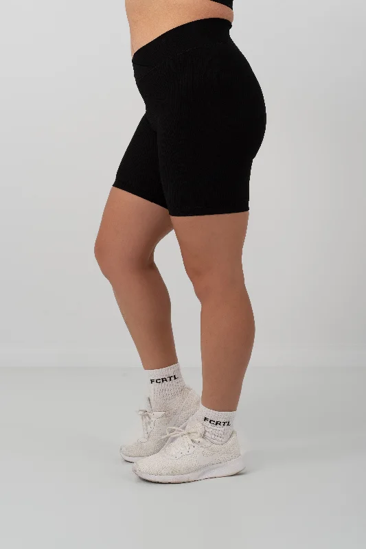 Special Buy Ribbed Bike Shorts Black