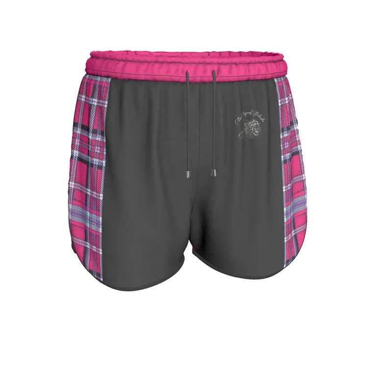 Time-Limited Offer TRP Twisted Patterns 06: Digital Plaid 01-04A Ladies Designer Running Shorts