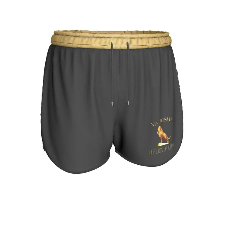 Final Clearance Yahusha-The Lion of Judah 01 Ladies Designer Running Shorts
