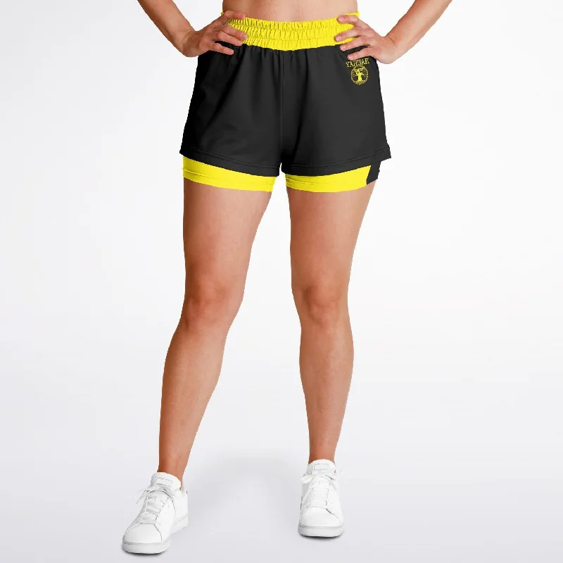 Price Reduction Yahuah-Tree of Life 02-01 Ladies Designer 2-in-1 Shorts